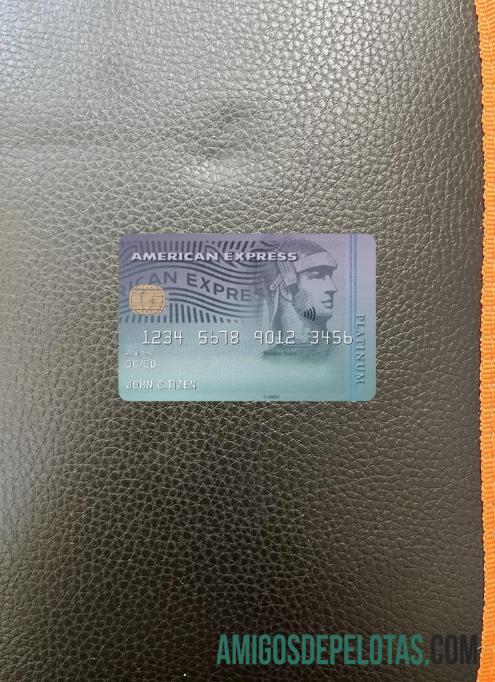 EUA Discover Bank AMEX Platinum Card Photolook Frente modelo